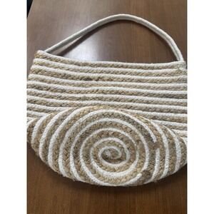 Cotton & Jute Wicker Braid Bag/purse